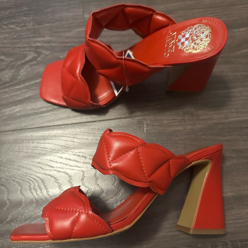 Red Vince camuto heels